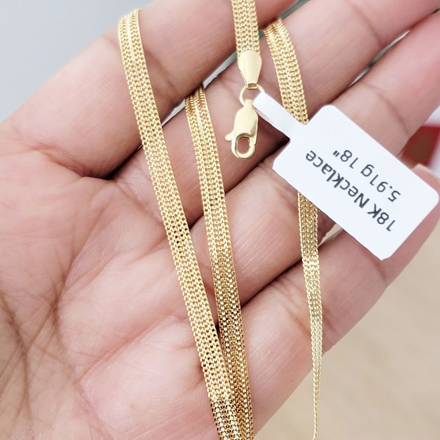 18k Flat Chain 5.91g