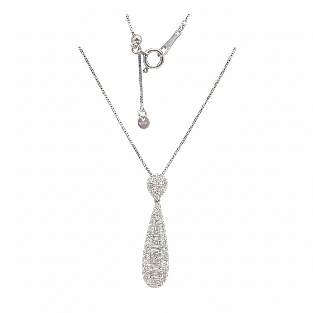 Diamond Teardrop Neacklace