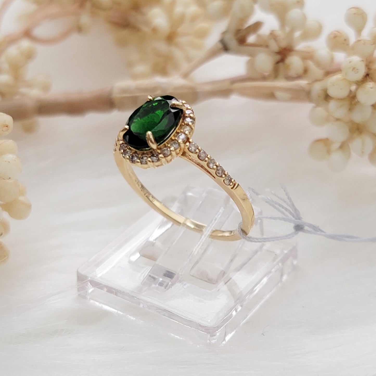 Chrome Diopside Ring