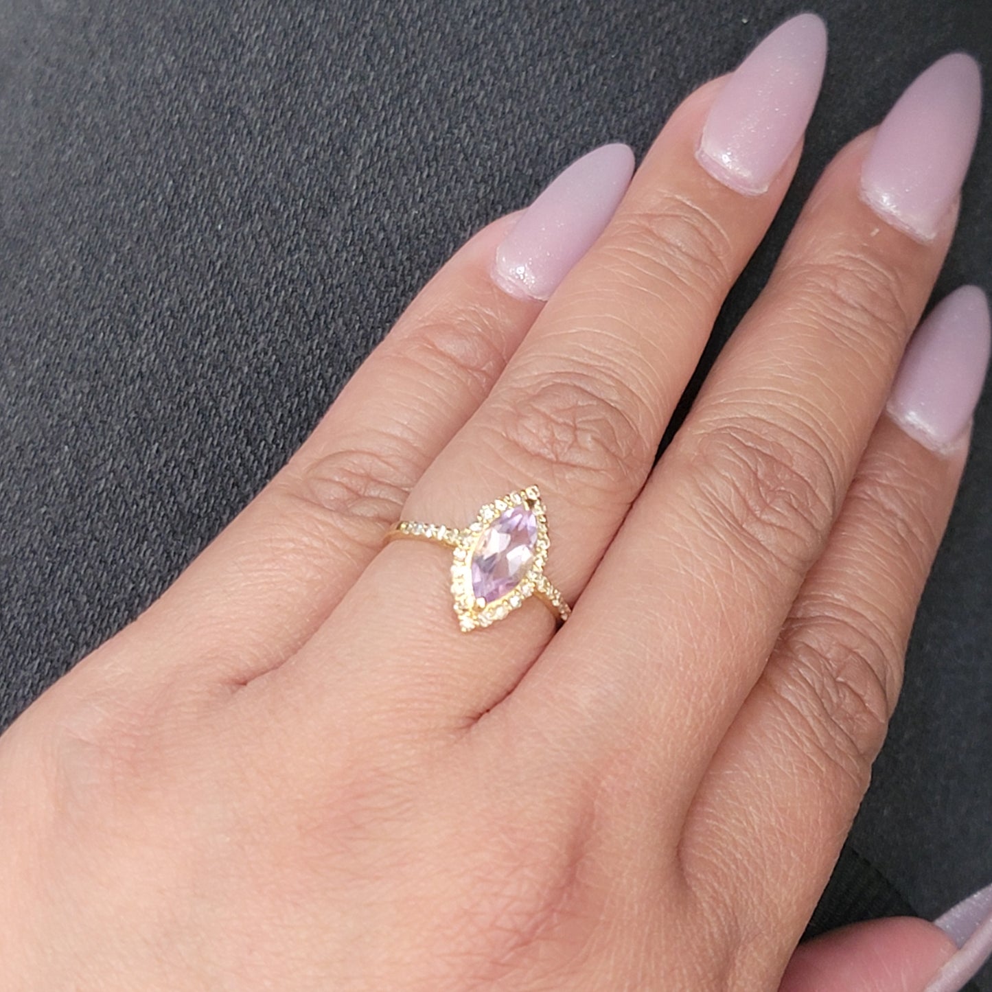 Pink Amethyst Ring