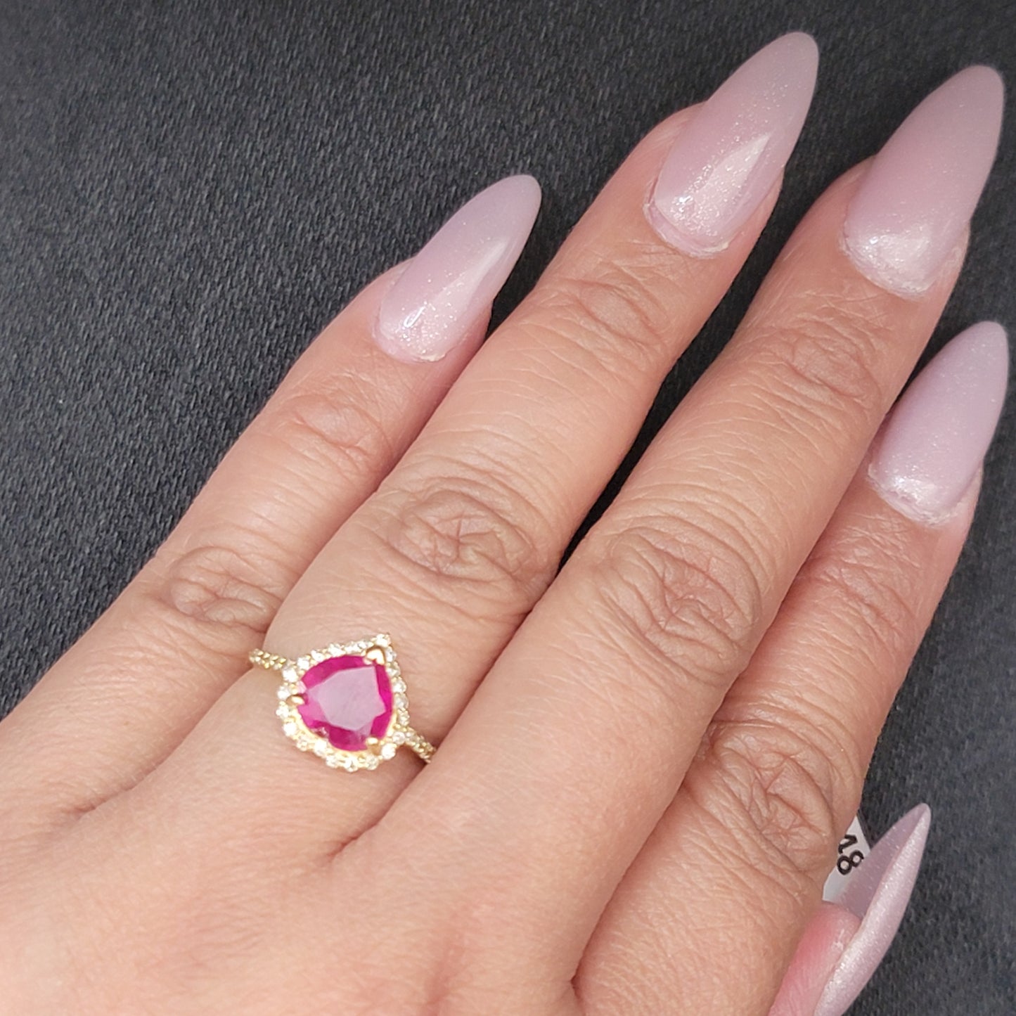 Heart Ruby Ring
