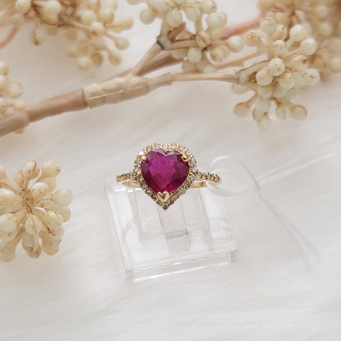 Heart Ruby Ring